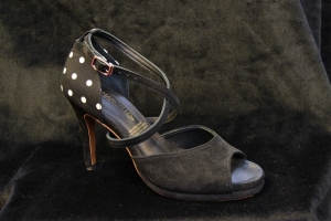 F No. 1003 3.5 inch (Black Polka Dots)